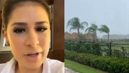 Kaká Diniz e Simone registram chegada do furacão - Reprodução / Instagram