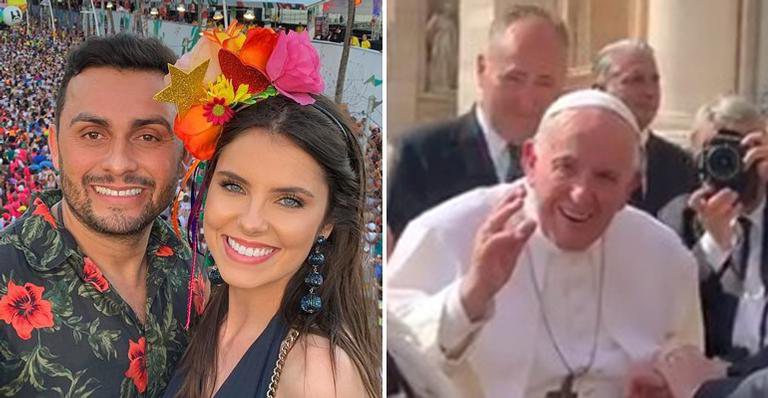 Mano Walter visita Papa Francisco durante viagem de lua de mel - Reprodução/Instagram