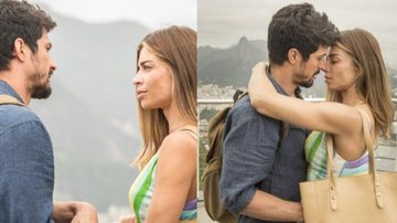 Romulo e Grazi gravaram uma cena romântica - João Cotta/Rede Globo