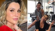 Flávia Alessandra se acaba em dia fitness com Agatha Moreira - Instagram