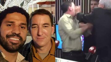 Jornalista agride Glenn Greenwald ao vivo após discussão no Pânico - Reprodução / Jovem Pan