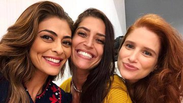 Maria Joana posa ao lado das atrizes, Julia Lund e Juliana Paes - Reprodução/Instagram