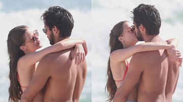 Agatha Moreira e Rodrigo Simas beijam muito em dia na praia - Dilson Silva / AgNews
