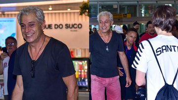 Paulo Gorgulho vai orgulhoso buscar o filho em aeroporto - AgNews