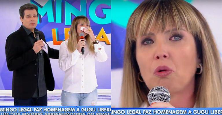 Alessandra Scatena chora no Domingo Legal e relembra namoro com Gugu - SBT