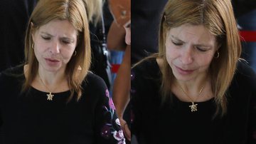 Companheira de Gugu Liberato chora ao se despedir - AgNews/Francisco Cepeda e Thiago Duran