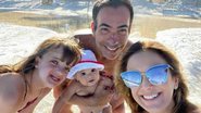 Ticiane Pinheiro celebra seis meses da filha na praia: ''Nosso biscoitinho'' - Arquivo Pessoal