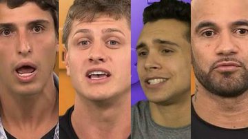 Comentários de Felipe, Lucas, Petrix e Hadson no BBB20 revoltaram a web - Reprodução/TV Globo
