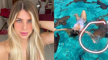 Blogueira é mordida por tubarão ao tirar foto ousada - Instagram