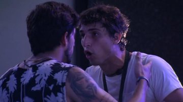 BBB20: Felipe e Guilherme protagonizam briga feia durante festa: ''Vai me agredir?'' - Reprodução/TV Globo
