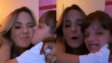Ticiane Pinheiro recebe chuvas de beijos da filha após reencontro - Arquivo Pessoal