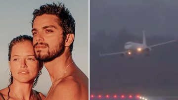 Agatha Moreira e Rodrigo Simas relatam caos e vídeo de avião assusta - Instagram