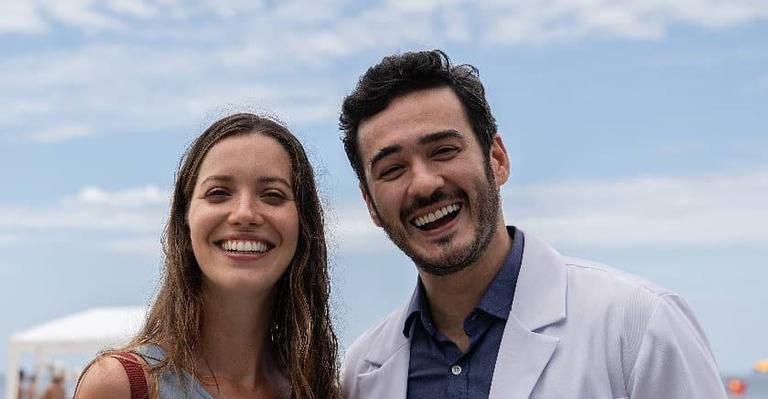 Nathalia Dill e Marcos Veras posam juntos no último dia de gravação de filme - Reprodução/Instagram