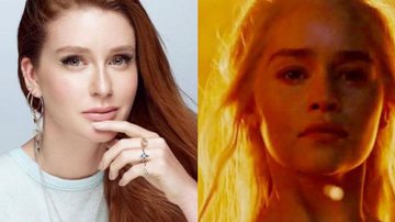 Marina Ruy Barbosa surge 'em chamas' e é comparada com personagem de 'Game of Thrones' - Reprodução/Instagram/HBO