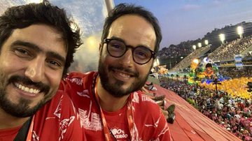 Leonardo Rosa reflete ao ir na Sapucaí com os amigos, como Renato Góes - Instagram
