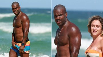 Rafael Zulu vai à praia com a namorada e dá a famosa 'ajeitadinha' - AgNews
