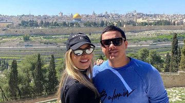 Thyane Dantas e o marido posam com a cara no sol durante viagem à Israel - Reprodução/Instagram