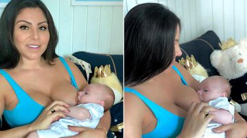 Esposa de Thammy Miranda revela forte conexão com o filho ao amamentar - Instagram