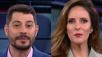 Look sóbrio de Monalisa Perrone e visual ousado de Evaristo Costa roubam a cena na estreia da CNN Brasil - Reprodução