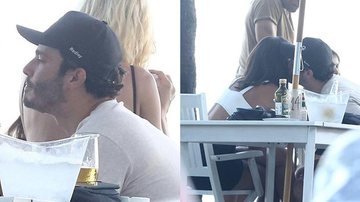 Thiago Rodrigues é flagrado trocando beijos apaixonados em quiosque na praia - AgNews