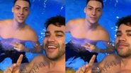 Gusttavo Lima se diverte em dia de piscina com filho de Jair Bolsonaro - Arquivo Pessoal