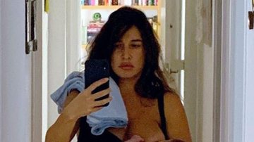 Cansada, Giselle Itié registra 'maternidade real' nas redes sociais - Instagram
