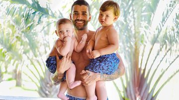 Gusttavo Lima oferece jiló ao filho caçula e reação engraçada diverte a web: ''Come, filho'' - Reprodução/Instagram