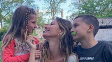 Gisele Bündchen surge em momento fofíssimo com os filhos e emociona web - Reprodução/ Instagram