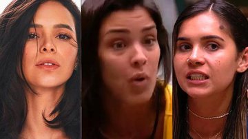Bruna Marquezine se irrita com gritaria de Ivy e Gizelly no BBB20 - Reprodução/TV Globo e Reprodução/Instagram
