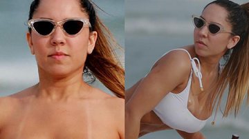 Mulher Melão fura a quarentena e faz topless no Rio de Janeiro - AgNews/Dilson Silva