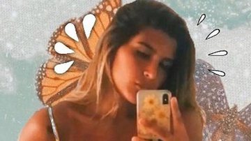 Nua? Filha de Flávia Alessandra posa de biquíni imaginário e deixa fãs confusos - Reprodução