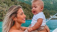 Gabi Brandt encanta web ao mostrar careta do filho enquanto come açaí: ''Gelado'' - Reprodução/Instagram
