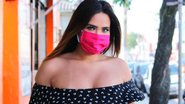 Geisy Arruda é flagrada em look sensual e máscara - AgNews/Thiago Duran