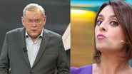Milton Leite detona ao vivo Cátia Fonseca após programa começar atrasado - Reprodução / TV Bandeirantes