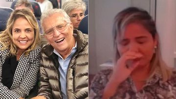 Esposa de Carlos Alberto de Nóbrega chora ao relatar ataques - Reprodução