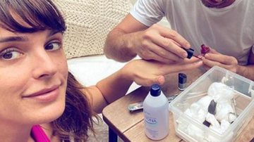 Rafa Brites ganha sessão de manicure do marido e se surpreende - Arquivo Pessoal