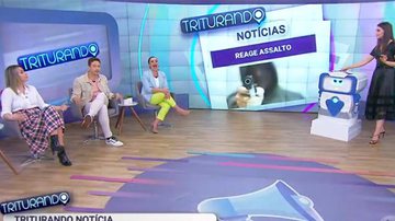 Silvio Santos faz troca-troca de apresentadores no Triturando - Reprodução