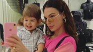 A atriz mostrou mensagens que recebeu antes do nascimento do filho, Rael - Reprodução/Instagram