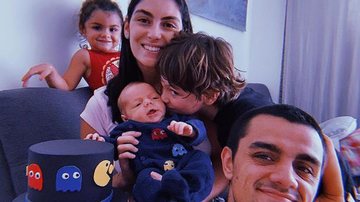 Além de comemorar o seu aniversário, a família aproveitou para celebrar o terceiro meses de vida do caçula, Vicente - Reprodução/Instagram