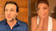 Juliana Paes chora após declaração de Rodrigo Lombardi em live - Reprodução