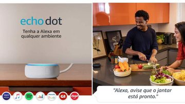 Conheça o Echo Dot o dispositivo inteligente que irá mudar sua rotina - Reprodução/Amazon