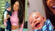 O primogênito de Thammy Miranda e Andressa Ferreira, o pequeno Bento, encantou ao surgir gargalhando - Reprodução/Instagram