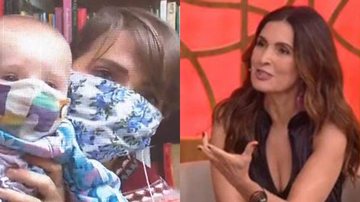 Letícia Colin mostra o filho com máscara e leva bronca no Encontro - Reprodução