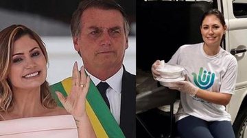 Michelle Bolsonaro prepara marmitas para distribuir durante pandemia - Divulgação