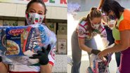 Paolla Oliveira distribui cestas básicas no Rio e é ovacionada na web - Arquivo Pessoal