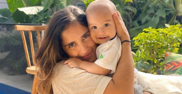 A atriz usou as redes sociais para celebrar mais um mês de vida do herdeiro, Joaquim - Reprodução/Instagram