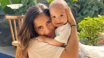 A atriz usou as redes sociais para celebrar mais um mês de vida do herdeiro, Joaquim - Reprodução/Instagram