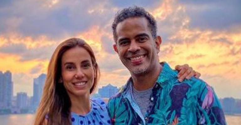 Jair Oliveira capricha na declaração de aniversário para a esposa, Tania Khalil - Arquivo Pessoal