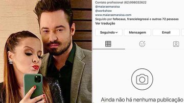 Maiara faz 'limpa' nas redes sociais após suposto término com Fernando Zor - Instagram