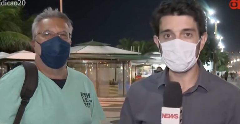 Ao vivo, repórter da GloboNews se irrita ao ter link invadido: "Não tem como trabalhar" - Reprodução/GloboNews